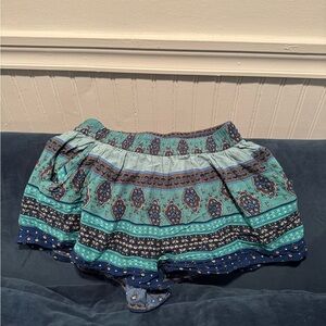 Bohemian Blue and Green Shorts